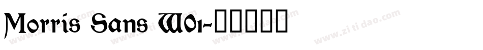 Morris Sans W01字体转换